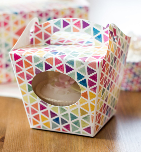 Krabička na cupcake - Triangles (8 Ks) - K11-5025-01