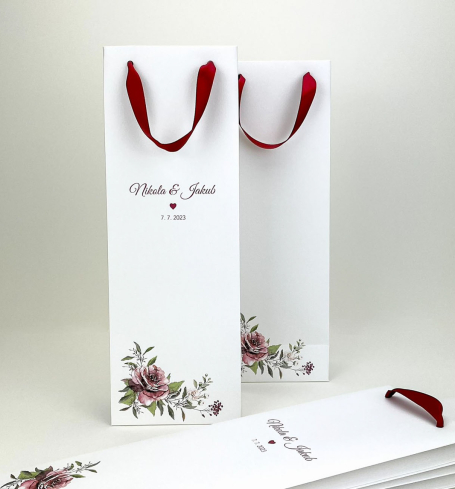 Darčeková svadobná taška na víno - PT03-2141-NM-39